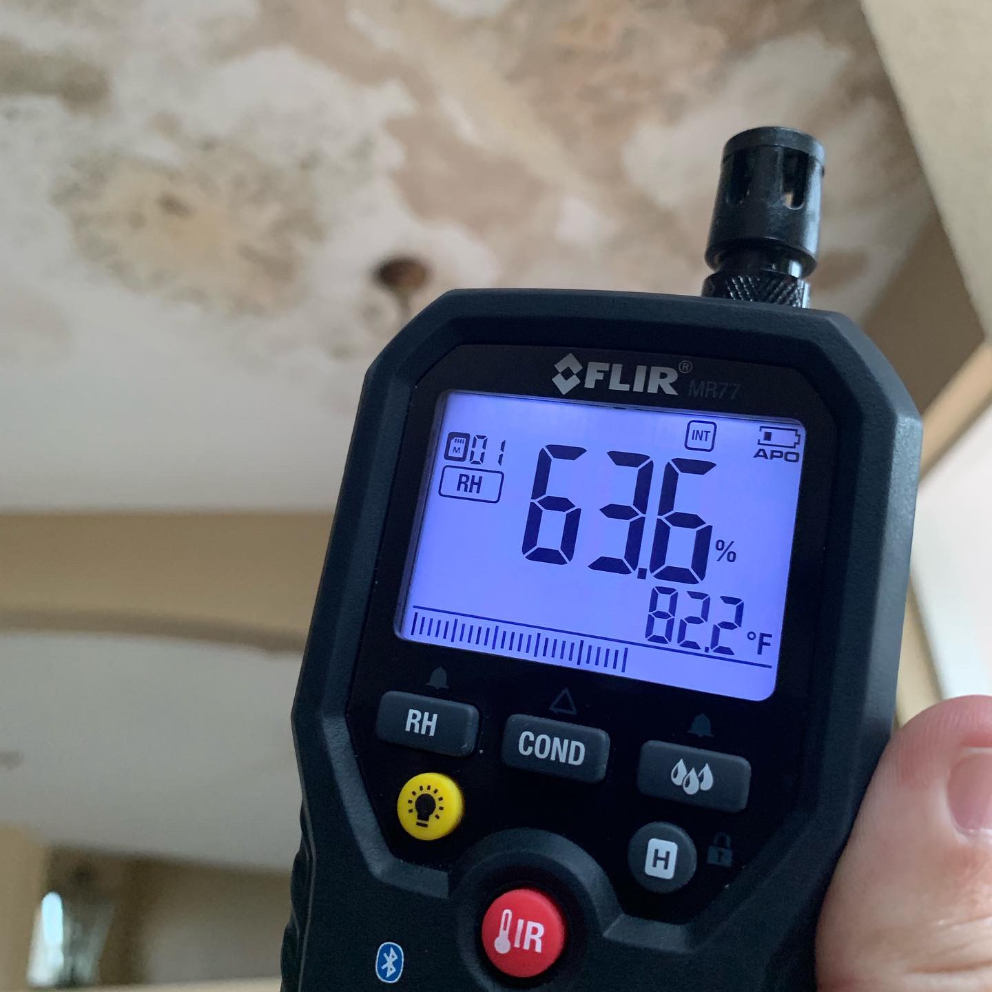 Certified mold inspector examining property South Florida